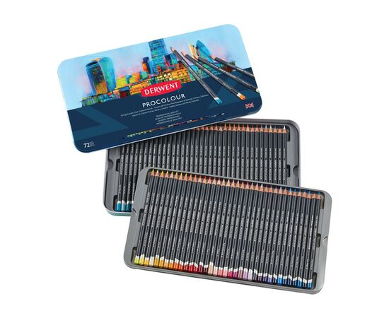 Карандаши цветные Derwent Procolour, 72 цветов (5028252514675), изображение 2 Карандаши цветные Derwent Procolour, 72 цветов (5028252514675), изображение 2