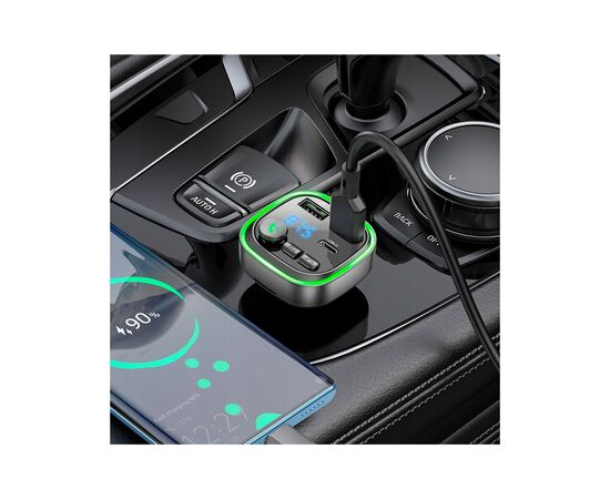 FM модулятор BOROFONE BC48, Gray, Box (BC48), изображение 8 FM модулятор BOROFONE BC48, Gray, Box (BC48), изображение 8