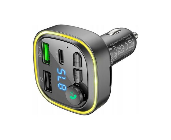 FM модулятор BOROFONE BC48, Gray, Box (BC48)