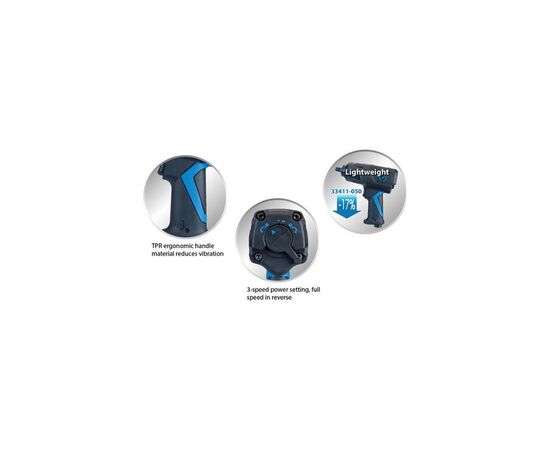 Гайковерт KING TONY пневмо 1/2" 1356 Нм (33461-100), зображення 4 Гайковерт KING TONY пневмо 1/2" 1356 Нм (33461-100), зображення 4