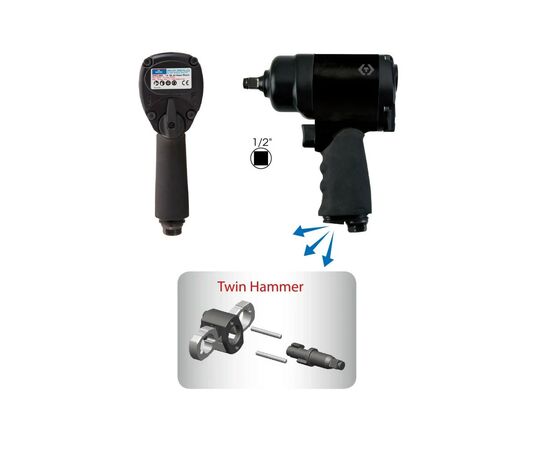 Гайковерт KING TONY пневмо 1/2" 880 Нм (33433-065), изображение 2 Гайковерт KING TONY пневмо 1/2" 880 Нм (33433-065), изображение 2