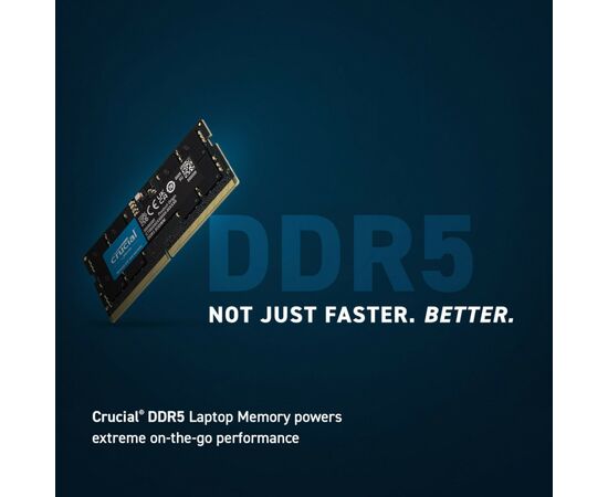 Модуль памяти для ноутбука SoDIMM DDR5 32GB (2x16GB) 5600 MHz Ripjaws Micron (CT2K16G56C46S5), изображение 2 Модуль памяти для ноутбука SoDIMM DDR5 32GB (2x16GB) 5600 MHz Ripjaws Micron (CT2K16G56C46S5), изображение 2