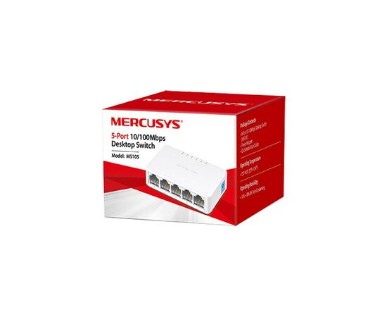 Коммутатор сетевой Mercusys MS105, изображение 3 Коммутатор сетевой Mercusys MS105, изображение 3