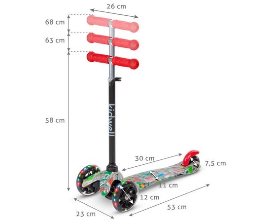 Самокат Kidwell Uno City (HUBAUNO01A6), изображение 7 Самокат Kidwell Uno City (HUBAUNO01A6), изображение 7