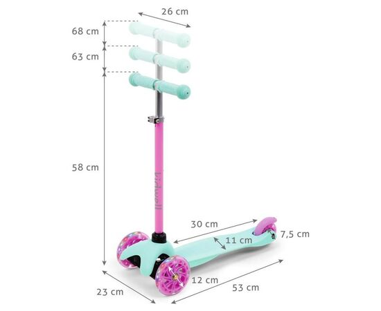 Самокат Kidwell Uno Mint (HUBAUNO01A3), изображение 8 Самокат Kidwell Uno Mint (HUBAUNO01A3), изображение 8