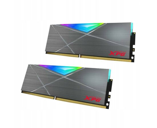 Модуль пам'яті для комп'ютера DDR4 16GB (2x8GB) 3600 MHz XPG SpectrixD50 RGB Tungsten Gray ADATA (AX4U36008G18I-DT50), зображення 3 Модуль пам'яті для комп'ютера DDR4 16GB (2x8GB) 3600 MHz XPG SpectrixD50 RGB Tungsten Gray ADATA (AX4U36008G18I-DT50), зображення 3