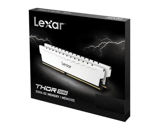 Модуль памяти для компьютера DDr432GB (2x16GB) 3600 MHz Thor White Lexar (LD4BU016G-R3600GDWG), изображение 7 Модуль памяти для компьютера DDr432GB (2x16GB) 3600 MHz Thor White Lexar (LD4BU016G-R3600GDWG), изображение 7