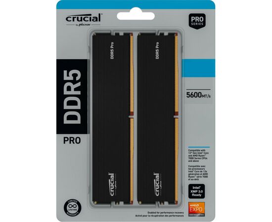 Модуль памяти для компьютера DDR5 64GB (2x32GB) 5600 MHz Pro Micron (CP2K32G56C46U5), изображение 5 Модуль памяти для компьютера DDR5 64GB (2x32GB) 5600 MHz Pro Micron (CP2K32G56C46U5), изображение 5