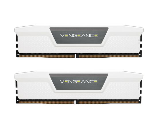 Модуль пам'яті для комп'ютера DDR5 64GB (2x32GB) 6000 MHz Vengeance White Corsair (CMK64GX5M2B6000C40W)