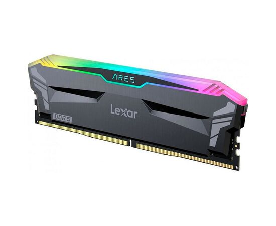 Модуль памяти для компьютера DDR5 32GB (2x16GB) 6000 MHz Ares RGB Black Lexar (LD5BU016G-R6000GDLA), изображение 3 Модуль памяти для компьютера DDR5 32GB (2x16GB) 6000 MHz Ares RGB Black Lexar (LD5BU016G-R6000GDLA), изображение 3