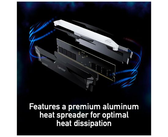 Модуль памяти для компьютера DDR5 32GB (2x16GB) 7200 MHz Ares RGB Black Lexar (LD5U16G72C34LA-RGD), изображение 10 Модуль памяти для компьютера DDR5 32GB (2x16GB) 7200 MHz Ares RGB Black Lexar (LD5U16G72C34LA-RGD), изображение 10