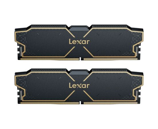 Модуль пам'яті для комп'ютера DDR5 32GB (2x16GB) 6000 MHz Thor Black Lexar (LD5U16G60C32LG-RGD)
