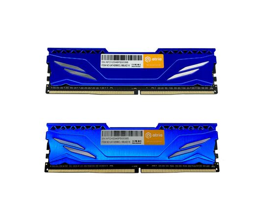 Модуль памяти для компьютера DDR4 16GB (2x8GB) 2666 MHz Fly Blue ATRIA (UAT42666CL19BLK2/16), изображение 2 Модуль памяти для компьютера DDR4 16GB (2x8GB) 2666 MHz Fly Blue ATRIA (UAT42666CL19BLK2/16), изображение 2