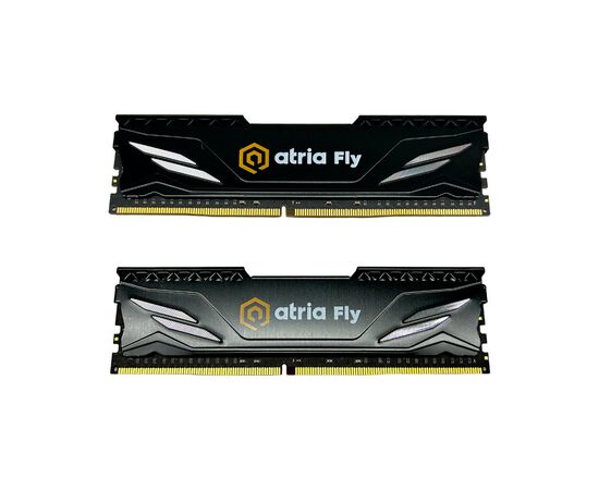 Модуль пам'яті для комп'ютера DDR4 16GB (2x8GB) 3200 MHz Fly Black ATRIA (UAT43200CL18BK2/16)