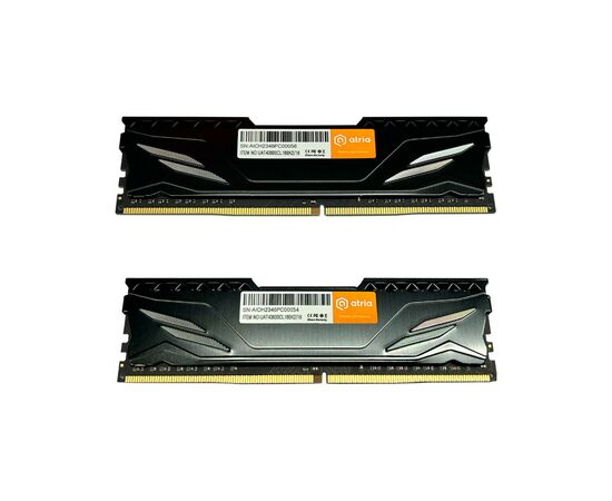 Модуль памяти для компьютера DDR4 16GB (2x8GB) 3600 MHz Fly Black ATRIA (UAT43600CL18BK2/16), изображение 2 Модуль памяти для компьютера DDR4 16GB (2x8GB) 3600 MHz Fly Black ATRIA (UAT43600CL18BK2/16), изображение 2
