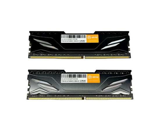 Модуль памяти для компьютера DDR4 32GB (2x16GB) 2666 MHz Fly Black ATRIA (UAT42666CL19BK2/32), изображение 2 Модуль памяти для компьютера DDR4 32GB (2x16GB) 2666 MHz Fly Black ATRIA (UAT42666CL19BK2/32), изображение 2
