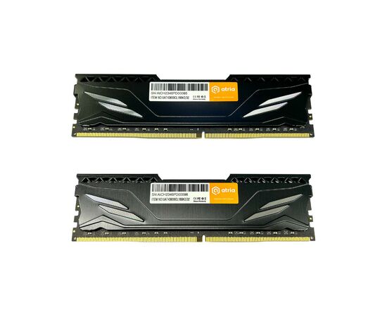 Модуль памяти для компьютера DDR4 32GB (2x16GB) 3600 MHz Fly Black ATRIA (UAT43600CL18BK2/32), изображение 2 Модуль памяти для компьютера DDR4 32GB (2x16GB) 3600 MHz Fly Black ATRIA (UAT43600CL18BK2/32), изображение 2