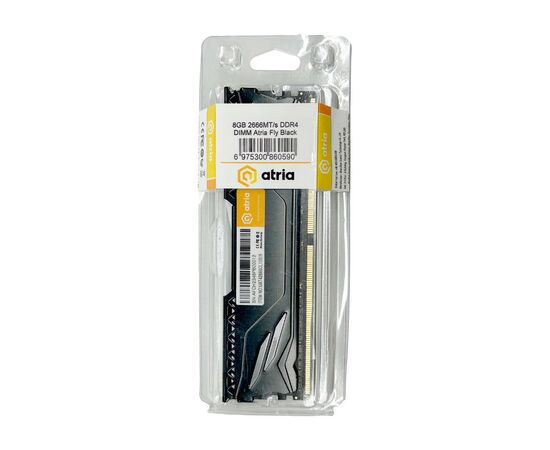 Модуль памяти для компьютера DDR4 8GB 2666 MHz Fly Black ATRIA (UAT42666CL19B/8), изображение 3 Модуль памяти для компьютера DDR4 8GB 2666 MHz Fly Black ATRIA (UAT42666CL19B/8), изображение 3