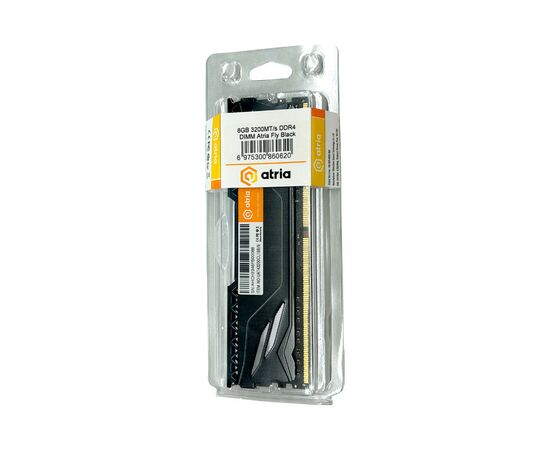 Модуль памяти для компьютера DDR4 8GB 3200 MHz Fly Black ATRIA (UAT43200CL18B/8), изображение 3 Модуль памяти для компьютера DDR4 8GB 3200 MHz Fly Black ATRIA (UAT43200CL18B/8), изображение 3