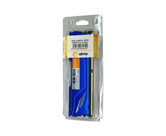 Модуль памяти для компьютера DDR4 8GB 3200 MHz Fly Blue ATRIA (UAT43200CL18BL/8), изображение 3 Модуль памяти для компьютера DDR4 8GB 3200 MHz Fly Blue ATRIA (UAT43200CL18BL/8), изображение 3
