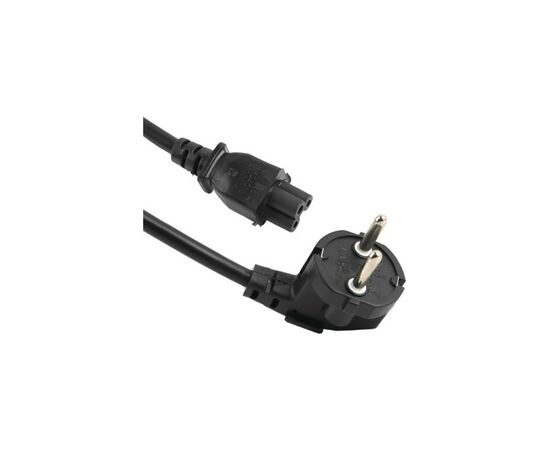 Кабель живлення C5 1.8m Schuko PC-186 CEE7/7-IEC 0.75mm Voltronic (PC-186 CEE7/7-IECC5CU18)