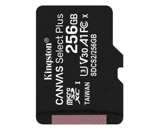 Карта пам'яті Kingston 256GB microSDXC class 10 UHS-I Canvas Select Plus (SDCS2/256GBSP)