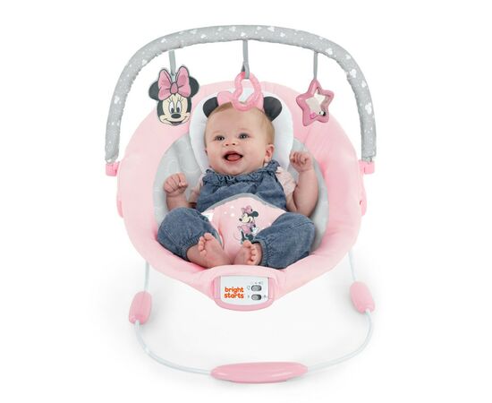 Кресло-качалка Bright Starts Minnie Mouse Rosy Skies (12206), изображение 3 Кресло-качалка Bright Starts Minnie Mouse Rosy Skies (12206), изображение 3