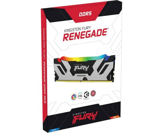 Модуль памяти для компьютера DDR5 32GB (2x16GB) 7600 MHz Renegade RGB XMP Kingston Fury (ex.HyperX) (KF576C38RSAK2-32), изображение 4 Модуль памяти для компьютера DDR5 32GB (2x16GB) 7600 MHz Renegade RGB XMP Kingston Fury (ex.HyperX) (KF576C38RSAK2-32), изображение 4