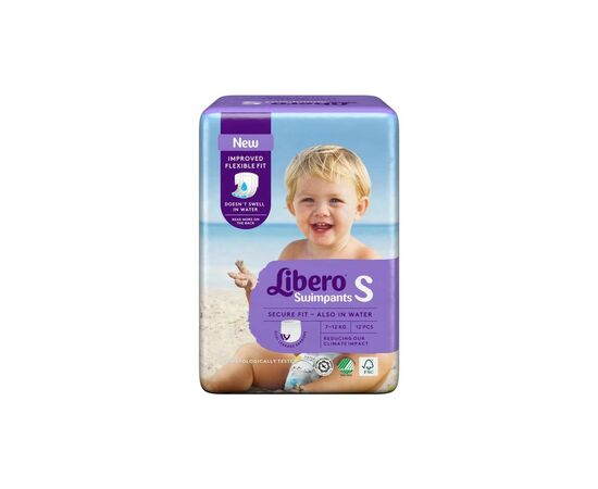 Подгузники Libero Swimpants Small 7-12 кг 12 шт (7322541981659), изображение 2 Подгузники Libero Swimpants Small 7-12 кг 12 шт (7322541981659), изображение 2