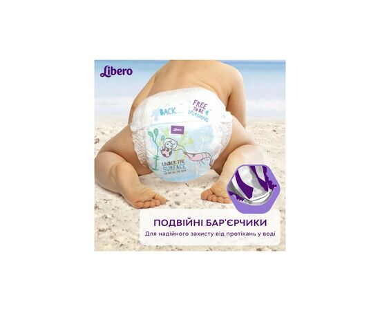 Подгузники Libero Swimpants Small 7-12 кг 12 шт (7322541981659), изображение 5 Подгузники Libero Swimpants Small 7-12 кг 12 шт (7322541981659), изображение 5