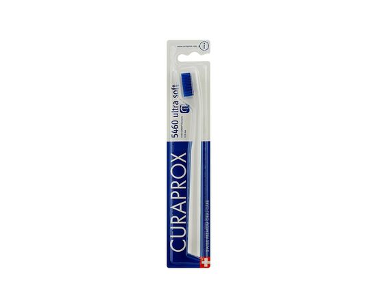 Зубная щетка Curaprox CS 5460 Ultra Soft Ультрамягкая D 0.10 мм Белая с синей щетиной (CS 5460-18)