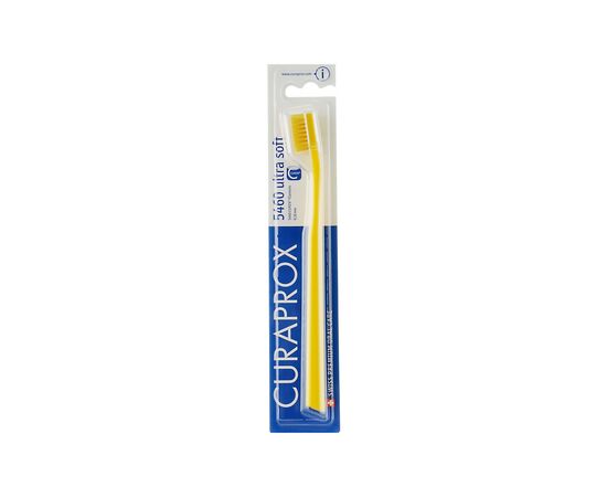 Зубна щітка Curaprox CS 5460 Ultra Soft Ультрам'яка D 0.10 мм Жовта з жовтою щетиною (CS 5460-03)