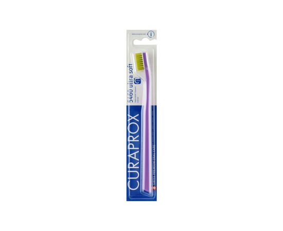 Зубная щетка Curaprox CS 5460 Ultra Soft Ультрамягкая D 0.10 мм Лиловая с салатовой щетиной (CS 5460-14)