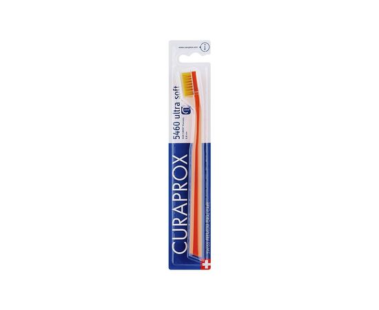Зубная щетка Curaprox CS 5460 Ultra Soft Ультрамягкая D 0.10 мм Оранжевая с желтой щетиной (CS 5460-06)