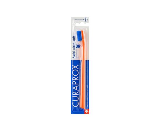 Зубная щетка Curaprox CS 5460 Ultra Soft Ультрамягкая D 0.10 мм Оранжевая с синей щетиной (CS 5460-04)