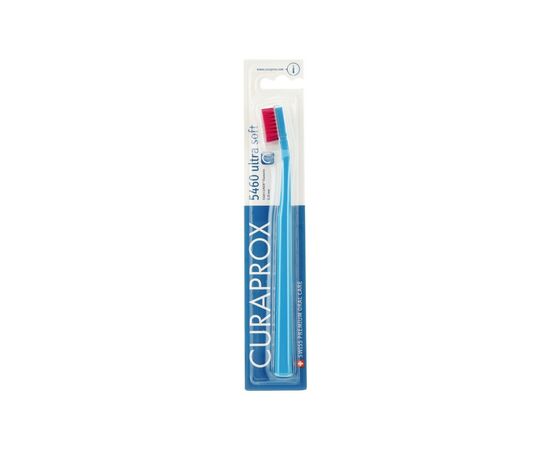 Зубна щітка Curaprox CS 5460 Ultra Soft Ультрам'яка D 0.10 мм Синя з рожевою щетиною (CS 5460-25)