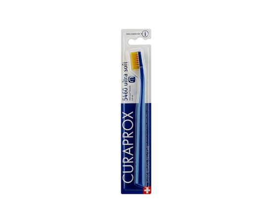 Зубна щітка Curaprox CS 5460 Ultra Soft Ультрам'яка D 0.10 мм Темно-синя з жовтою щетиною (CS 5460-24)