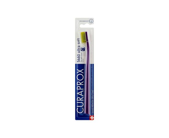 Зубная щетка Curaprox CS 5460 Ultra Soft Ультрамягкая D 0.10 мм Фиолетовая с салатовой щетиной (CS 5460-35)
