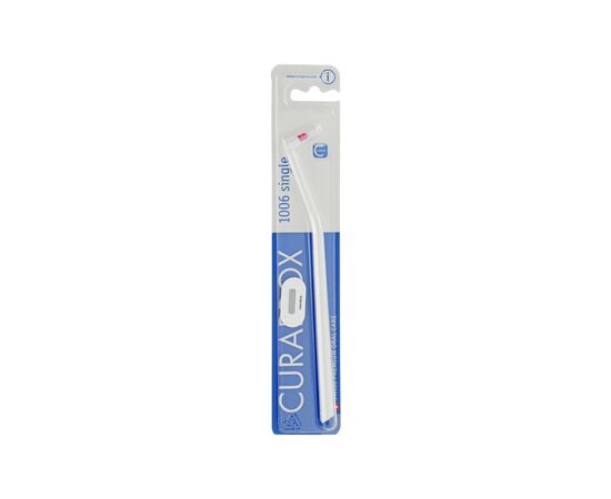 Зубна щітка Curaprox CS 1006 Single & Sulcular 6 мм Монопучкова Біла (CS 1006-11)