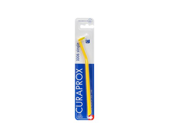 Зубная щетка Curaprox CS 1006 Single & Sulcular 6 мм Монопучковая Желтая (CS 1006-12)