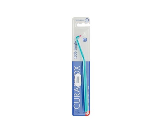 Зубная щетка Curaprox CS 1006 Single & Sulcular 6 мм Монопучковая Бирюзовая (CS 1006-09)