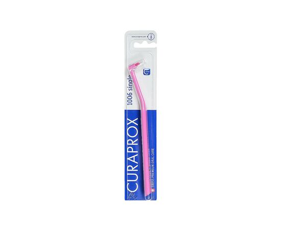Зубна щітка Curaprox CS 1006 Single & Sulcular 6 мм Монопучкова Рожева (CS 1006-06)