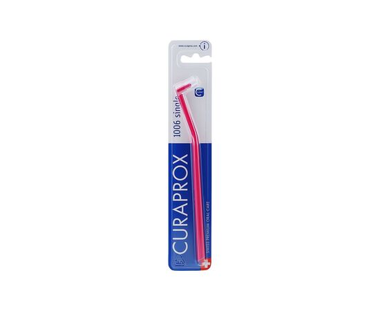 Зубная щетка Curaprox CS 1006 Single & Sulcular 6 мм Монопучковая Малиновая (CS 1006-08)