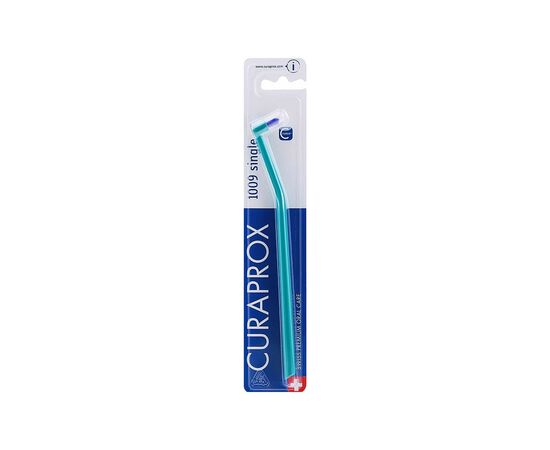 Зубная щетка Curaprox CS 1009 Single & Sulcular 9 мм Монопучковая Бирюзовая (CS 1009-05)