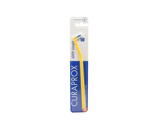 Зубная щетка Curaprox CS 1009 Single & Sulcular 9 мм Монопучковая Желтая (CS 1009-09)
