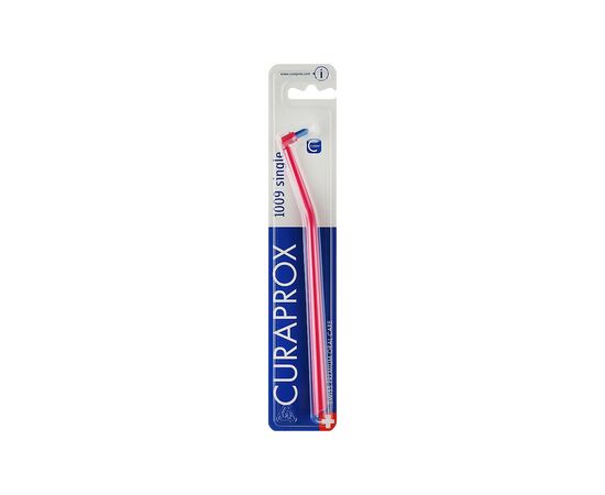 Зубна щітка Curaprox CS 1009 Single & Sulcular 9 мм Монопучкова Малинова (CS 1009-11)