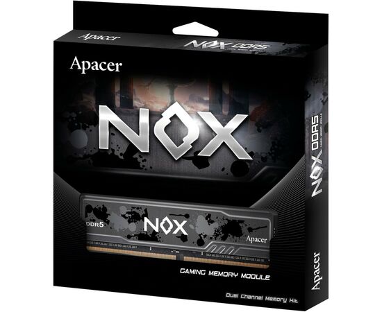 Модуль памяти для компьютера DDR5 8GB 5200 MHz Nox Apacer (AH5U08G52C52RMBAA-1), изображение 4 Модуль памяти для компьютера DDR5 8GB 5200 MHz Nox Apacer (AH5U08G52C52RMBAA-1), изображение 4