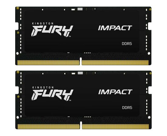 Модуль памяти для ноутбука SoDIMM DDR5 32GB (2x16GB) 4800 MHz Kingston Fury (ex.HyperX) (KF548S38IBK2-32)