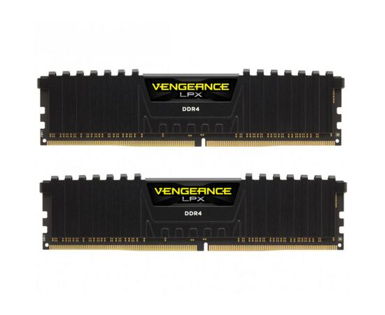 Модуль памяти для компьютера DDR4 16GB (2x8GB) 3000 MHz Vengeance LPX Black Corsair (CMK16GX4M2D3000C16)