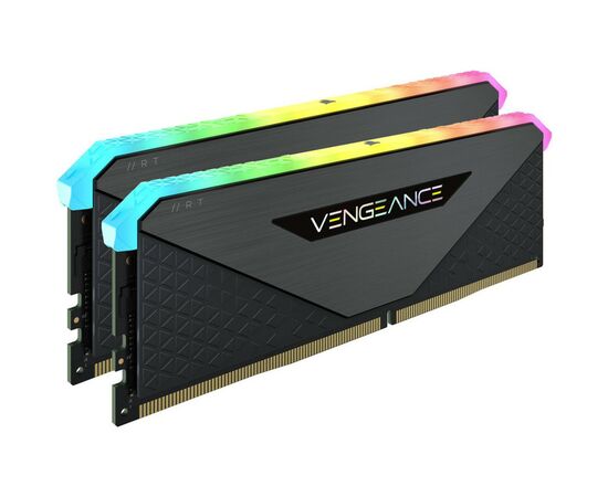 Модуль пам'яті для комп'ютера DDR4 32GB (2x16GB) 3600 MHz Vengeance RGB RT Black Corsair (CMN32GX4M2Z3600C18), зображення 2 Модуль пам'яті для комп'ютера DDR4 32GB (2x16GB) 3600 MHz Vengeance RGB RT Black Corsair (CMN32GX4M2Z3600C18), зображення 2